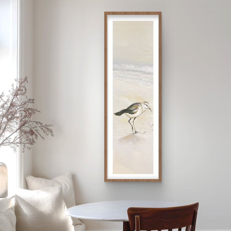 «Semipalmated Sandpiper Beach», beige, décor encadré
