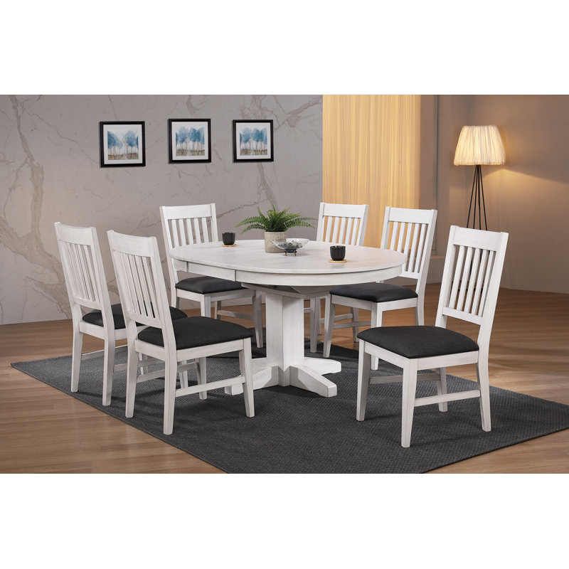 Noam Solid Wood Extendable Round Dining Table