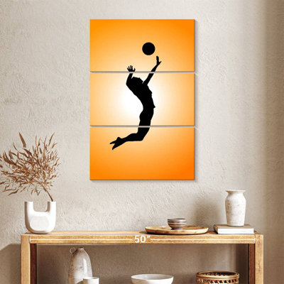 Silhouette de joueur de volleyball Sireci