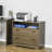 File Cabinet with Shelf and 2 Drawers