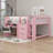 Full Low Loft Bed With Desk, Cabinets, Bookcase & Whiteboard-1769301204