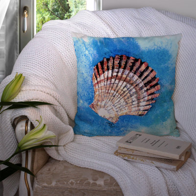  Scallop Sea Shell 14" Throw Pillow