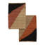 Geometric Flatweave Rectangle 5' x 7' Hemp Area Rug in Brown/Orange