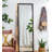 23" x 72" Full Length Mirror with Metal Beaded Frame, Rectangular Oversized Mirror for Living Room Bedroom, Black