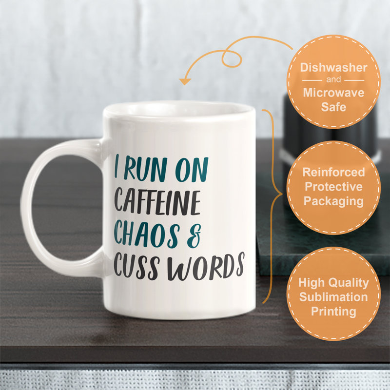 Tasse à café caféine, 15 oz