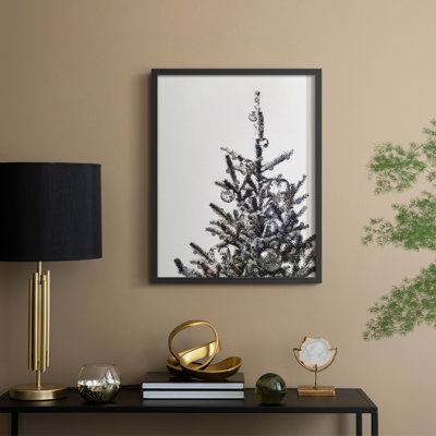 Disco Christmas Tree I, reproduction encadrée - bois massif