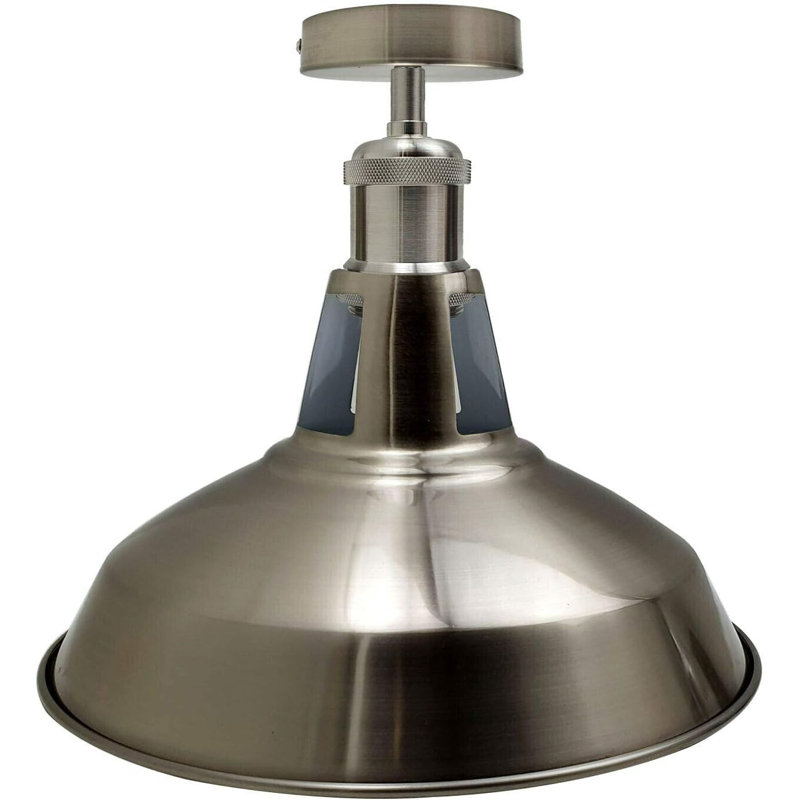 Semi Flush Mount, Satin Nickel