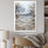 «White Winter Landscape Collage I», art mural paysage d'hiver