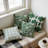4-Pack Green Botanical Decorative Throw Pillow Cover For Home Sofa, Sofabed, Bed - 18*18 Inch Modern Rainforest Style Pattern Polyester Throw Pillow Cover (Filler Not Included)-122812621