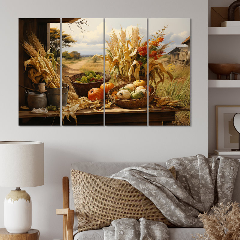 Castleford - reproduction d'art sur toile - 4 panneaux