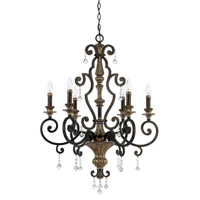 Banville 6 - Light Candle Style Chandelier