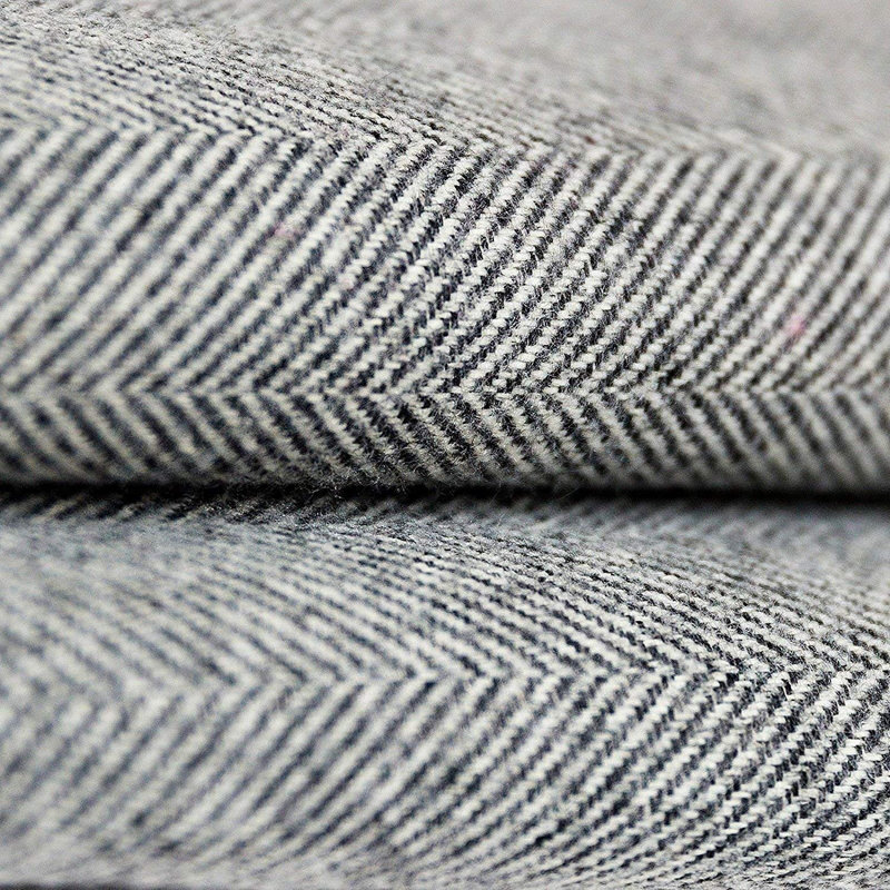 Herringbone Door Stop, Charcoal