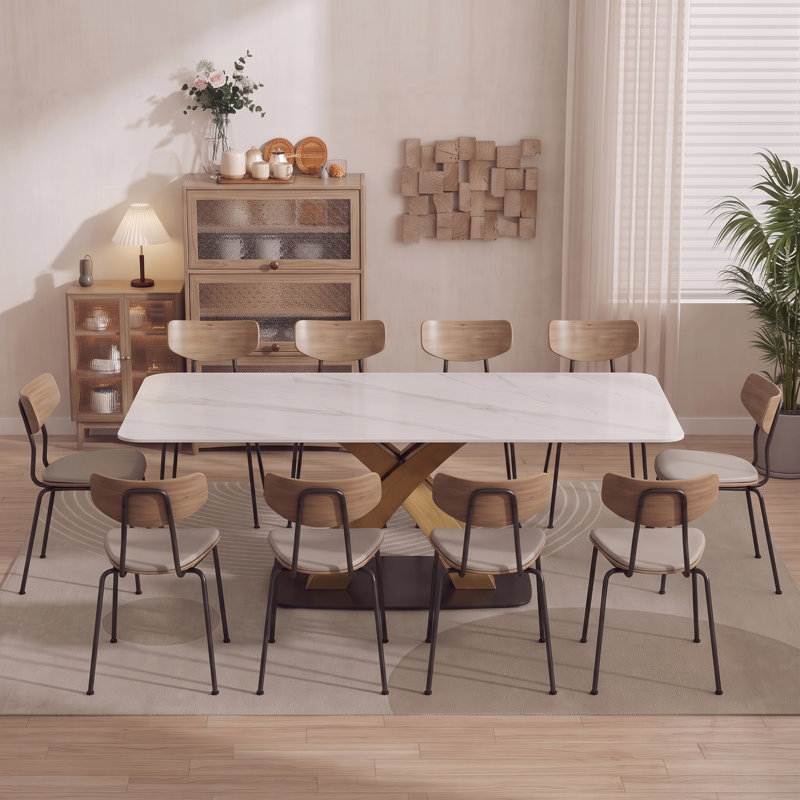Table de salle à manger 78,7 po, H 29,53 po x L 78,74 po x l 37,4 po