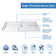 Flex 60" W x 32" D x 78" H Semi-Frameless Square Tub Enclosure with Fixed Panel and Base Included