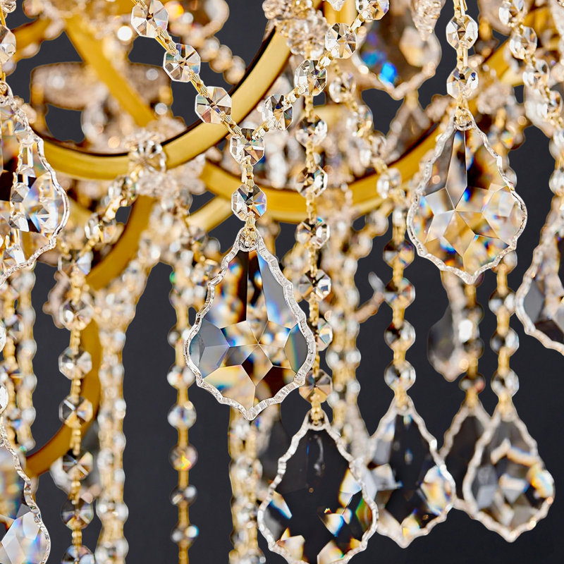 Manning Modern Maria Theresa Crystal Chandeliers Light For Foyer, Entryway, Staircase,High Ceiling,Living Dining Room, 37"