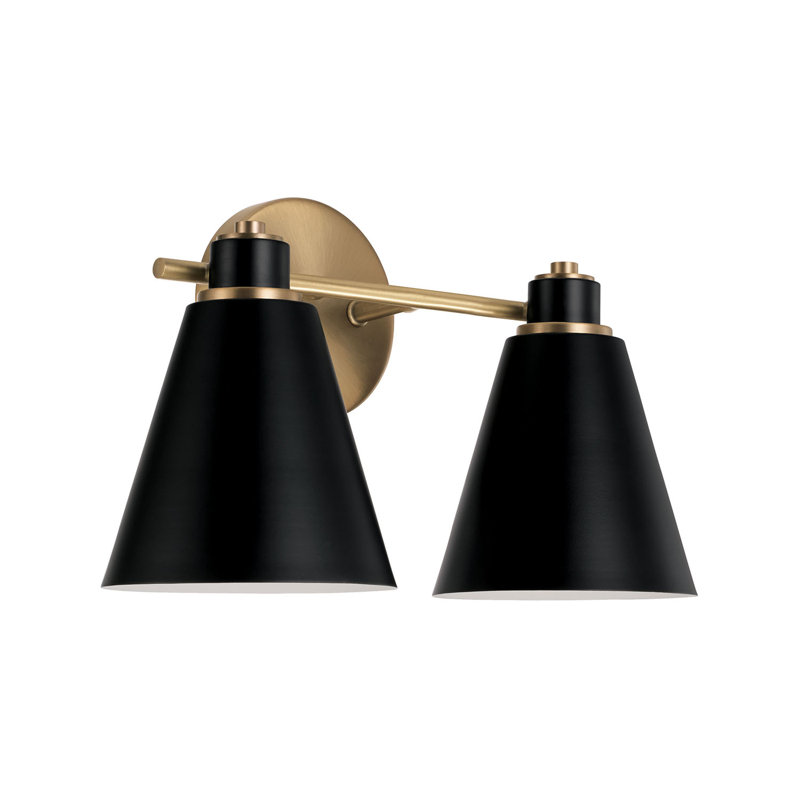 Kristobal 2 - Light Dimmable Vanity Light, Black