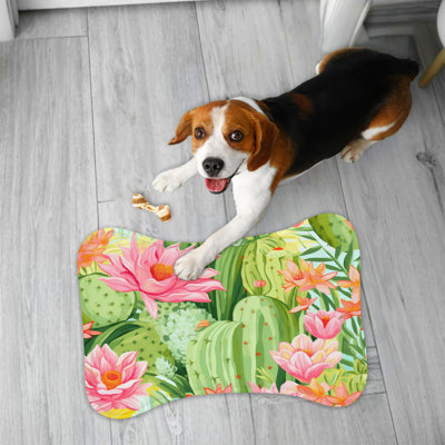 Bright Succulent Art - tapis d'alimentation en os 1 pièce