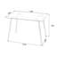 Benno Glass Top Metal Base Dining Table