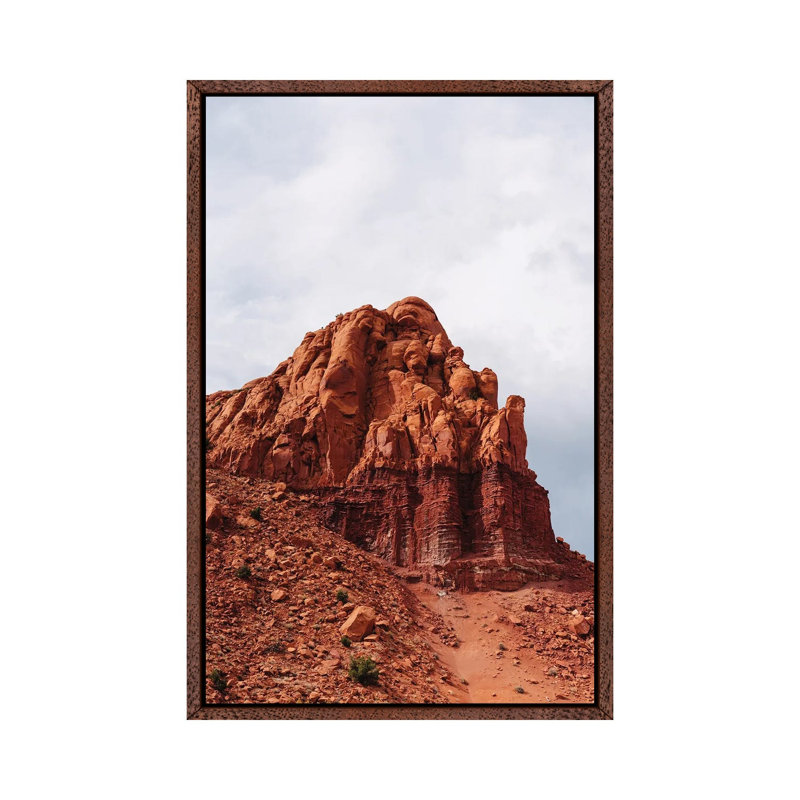 Abiquiu VI by Bethany Young - Print on Canvas, 66.04cm H x 45.72cm W x 3.81cm D, Classic Brown Wood Framed