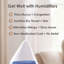 3-in-1 Compact Humidifier - 0.5 Gallon with Sleep Support Light & Aroma Diffuser