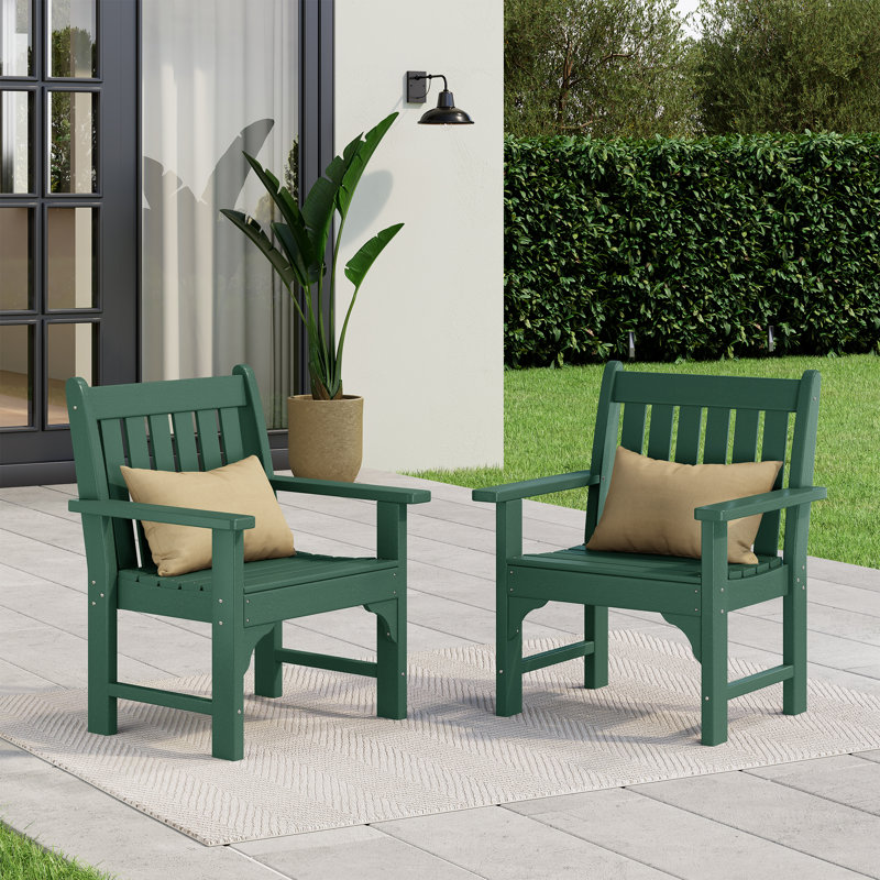 Poly Garden Arm Chair (Set Of 2), Green