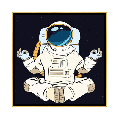Astronaut And Meditation par - Toile tendue