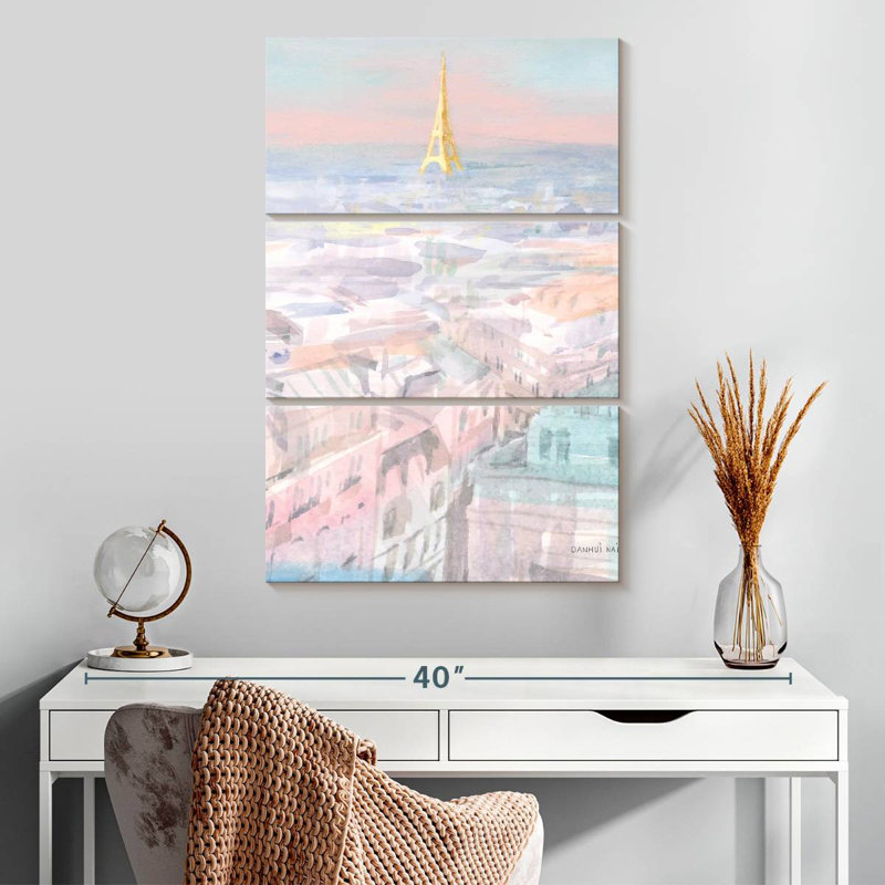 Nicci Pastel Paris VI, 32" H x 20" W