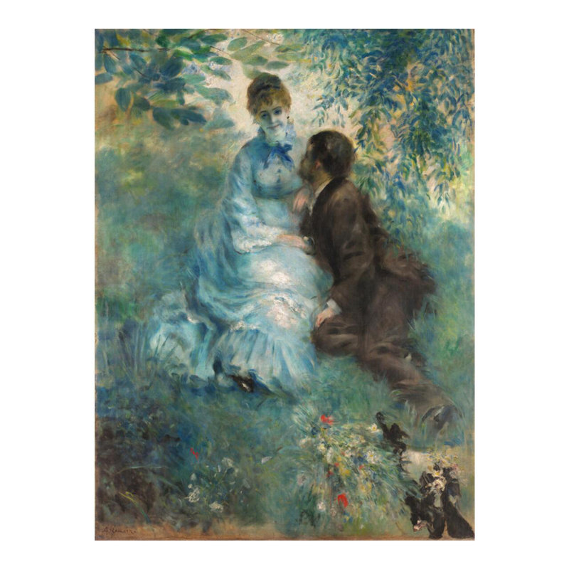 «Lovers» par Pierre-Auguste Renoir - Estampe numérique, H 20 po x l 16 po