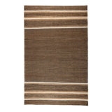 Djahe Striped Area Rug in Brown/White
