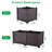 Raised Garden Bed With Self-Watering System, Elevated Planter Box For Patio Balcony, Durable Pp Material Holds 220Lbs For Flowers Vegetables Herbs-1821996070