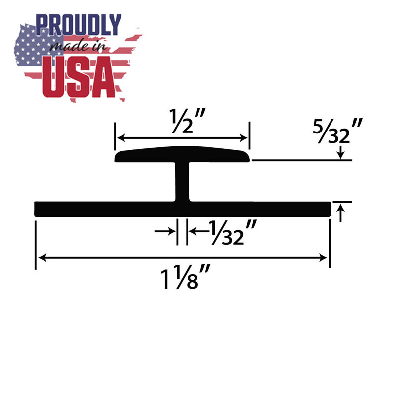 1/8" Styrene Divider Moulding | Pro Pack, White