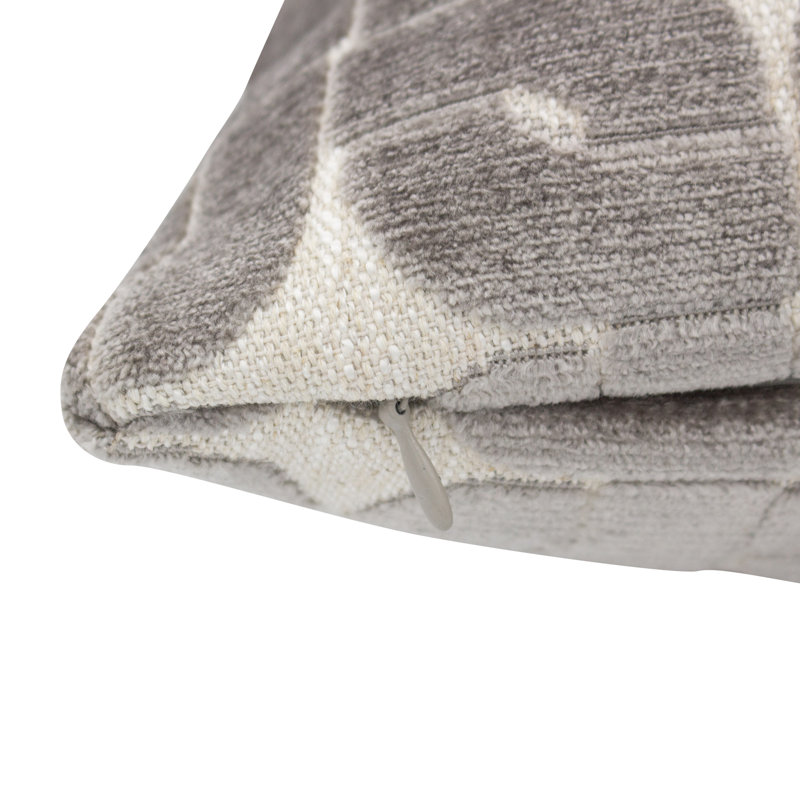 Housse et insert de coussin carré Haven Luxury, Brun, Polyester/ Bourre en polyester