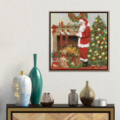 Santa's Helper - Wall Art Print - Framed Canvas