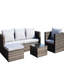 Table basse avec coussins Pe Outdoor