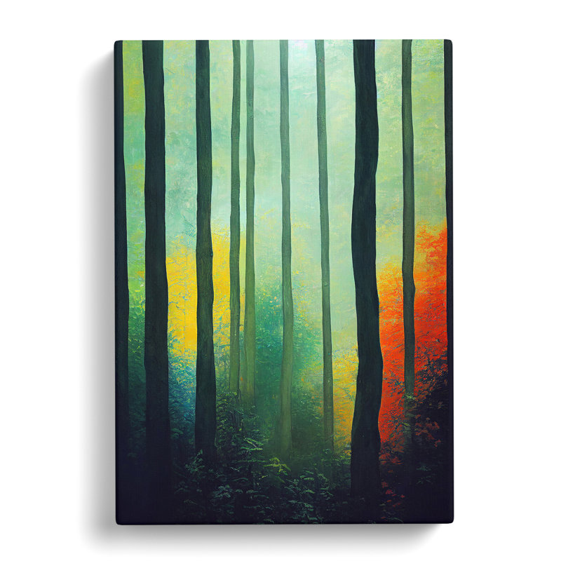 Breathtaking Forest - Wall Art, Wrapped Canvas, 50cm H x 35cm W x 3cm D, No Matte