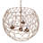 Asawer 3 Light Pendant With Tan Finish And Natural Tan Rope Shade