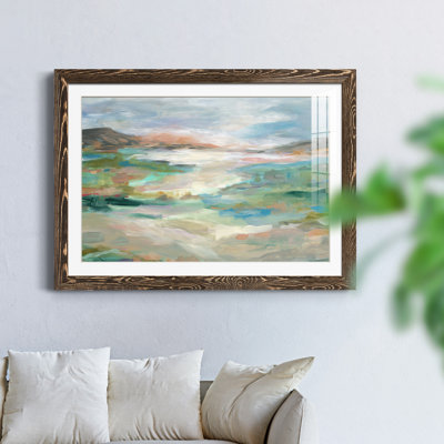 Vallée luxuriante - peinture encadrée