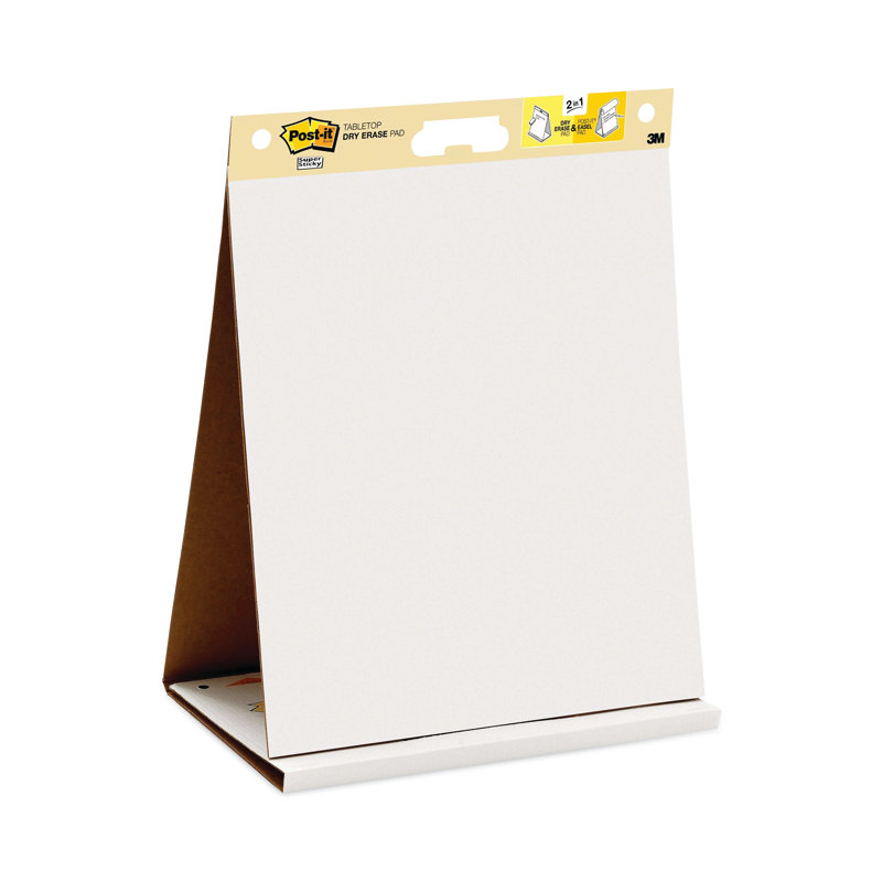 White Self-Stick Easel Pad with Dry Erase Board, 20 x 23 Inches