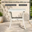 Ensemble de 3 chaises berçantes d'extérieur en PEHD durable, résistantes aux intempéries avec un support de 380 lb pour la détente du patio et du porche