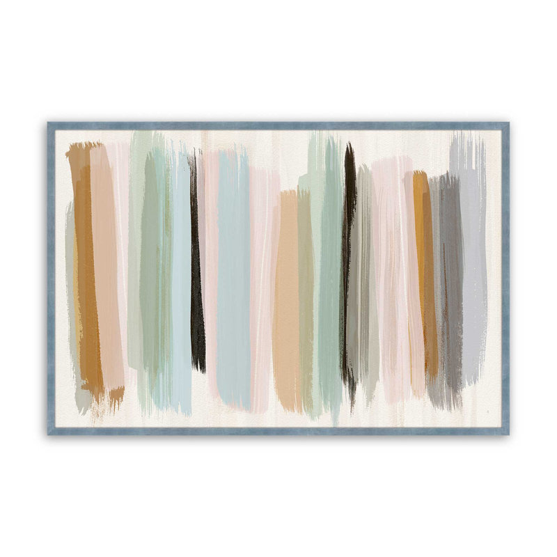 Imprimé panache pastel, Cadre électrique ciel électrique, H 25 po x l 37 po x P 1,375 po