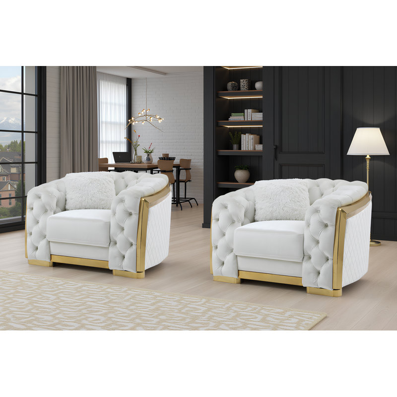 Chaise Milbry Ivory, 2