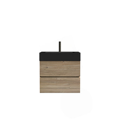 Meuble-lavabo moderne avec lavabo en quartz