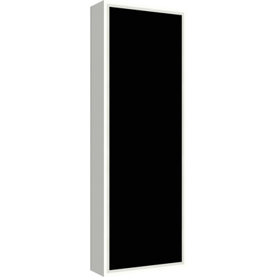 Tableau magnétique en tissu encadré, 13 x 37 cm, motif noir, pour l'organisation murale