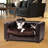 Ozzie Orthopedic Faux Leather Pet Bed-136522384-212700706