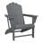 Lucus Poly HDPE Adirondack Chair with Cupholder-2061860396
