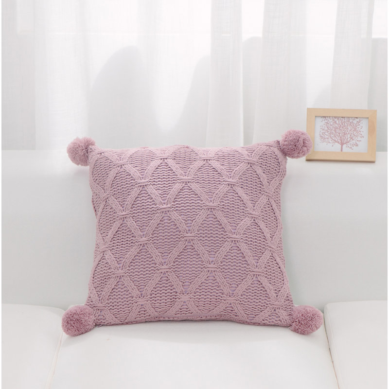Housse de coussin en acrylique, Rose