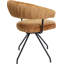 Arabella swivel chair in blue-100033628