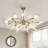 Kahmiyah 39.37" 24-Light Dimmable Sputnik Modern Linear Chandelier, Gold Sputnik Pendant Light-810029272