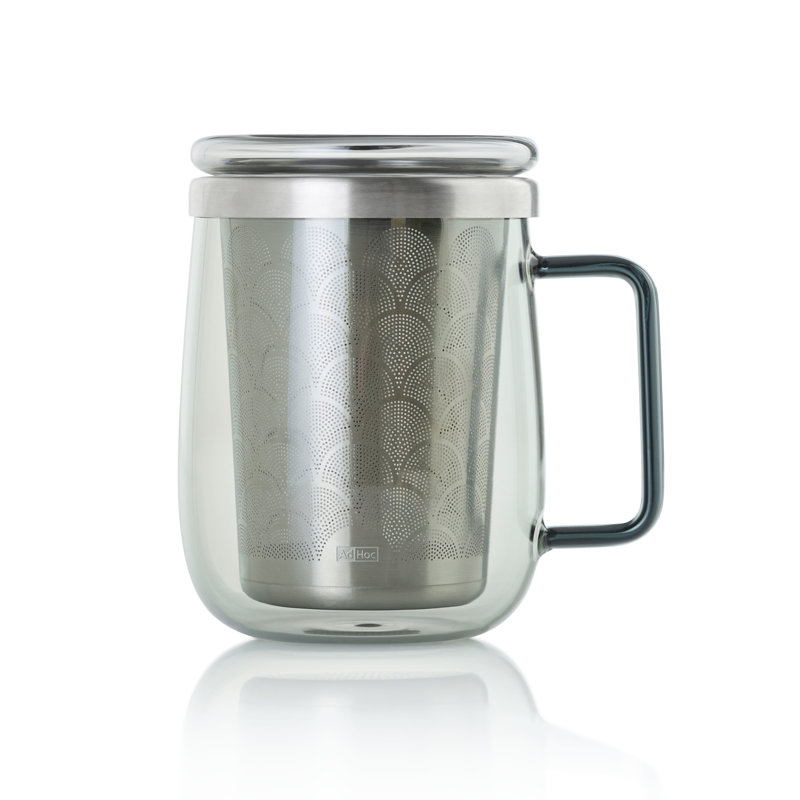 Adhoc Yuna Tea Glass With Tea Infuser 560ml