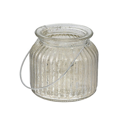 Mercury Glass Tabletop Tealight Holder